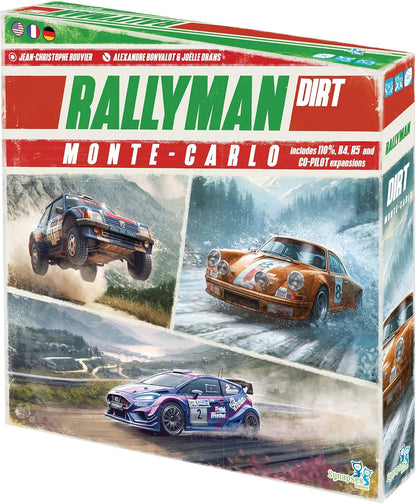 Synapses Games | Rallyman: Dirt Monte Carlo | Expansion | Dice Rolling Board Game | Push Your Luck Game |Ages 14+ | 1 to 6 Players | 60+ Minutes