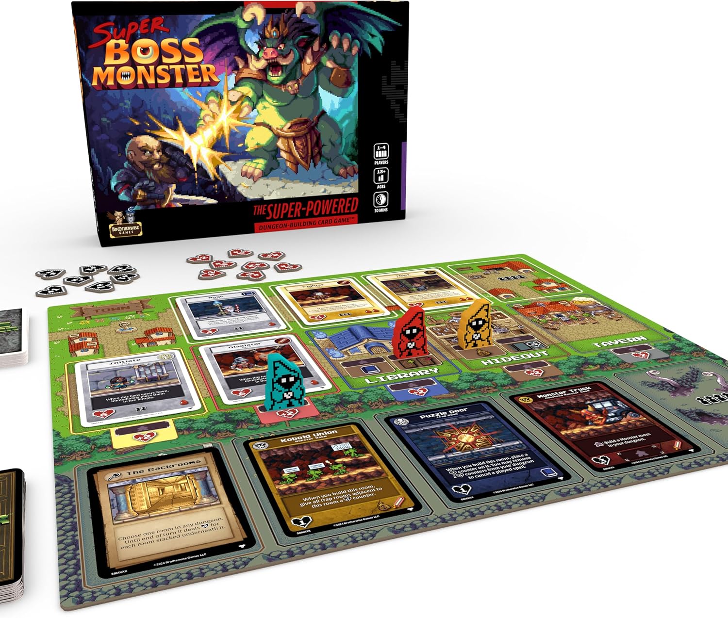 Super Boss Monster, Build The Ultimate Side-Scrolling Dungeon, for 1-4 Players Ages 13+