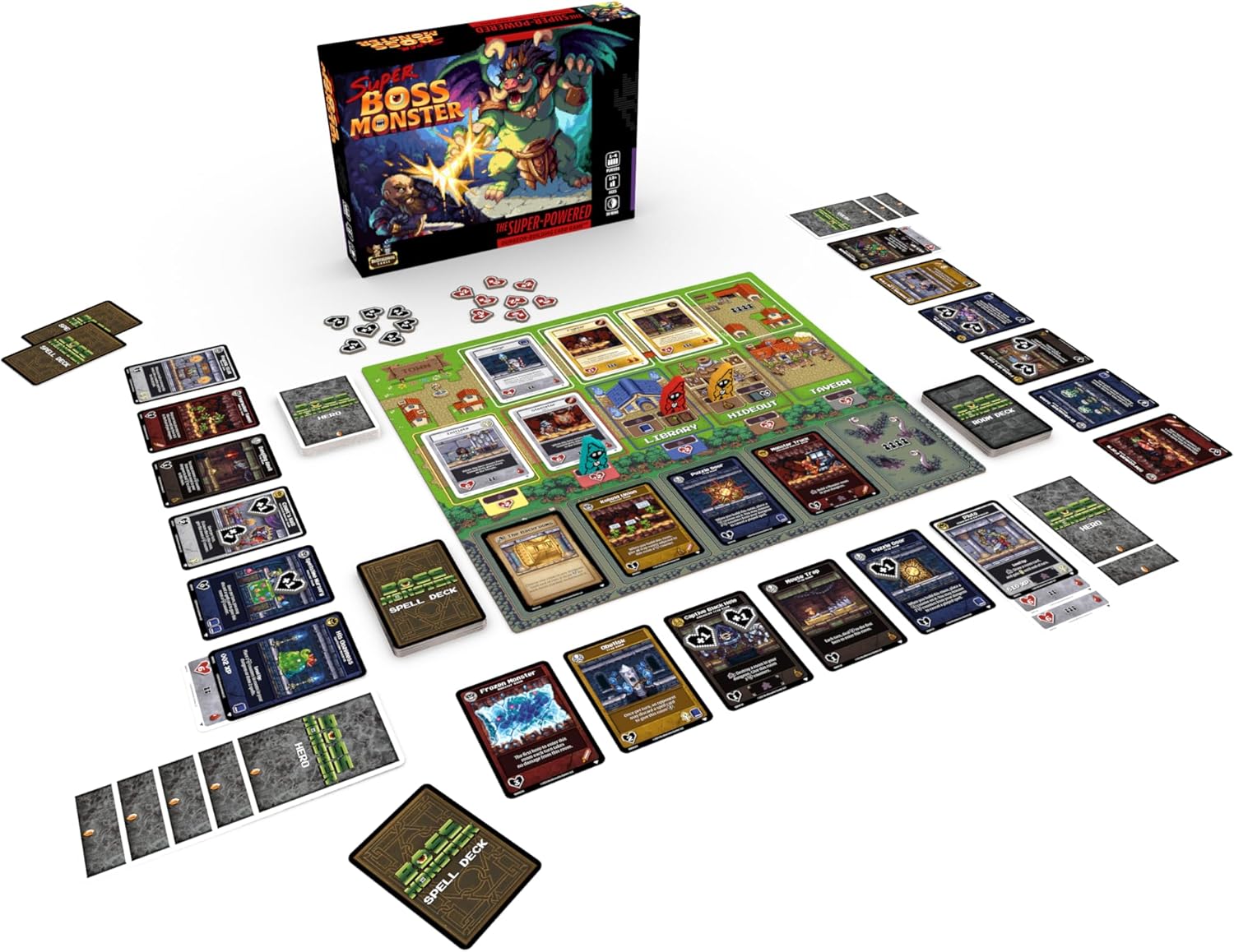 Super Boss Monster, Build The Ultimate Side-Scrolling Dungeon, for 1-4 Players Ages 13+