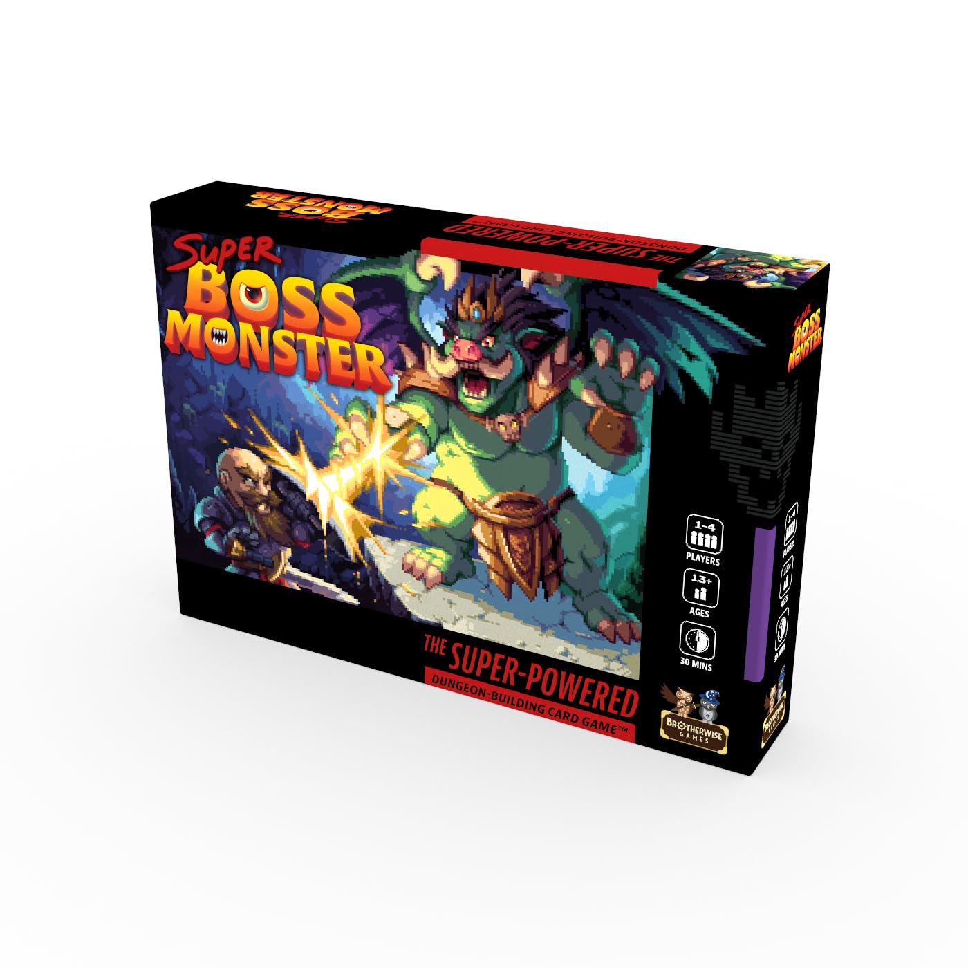 Super Boss Monster, Build The Ultimate Side-Scrolling Dungeon, for 1-4 Players Ages 13+