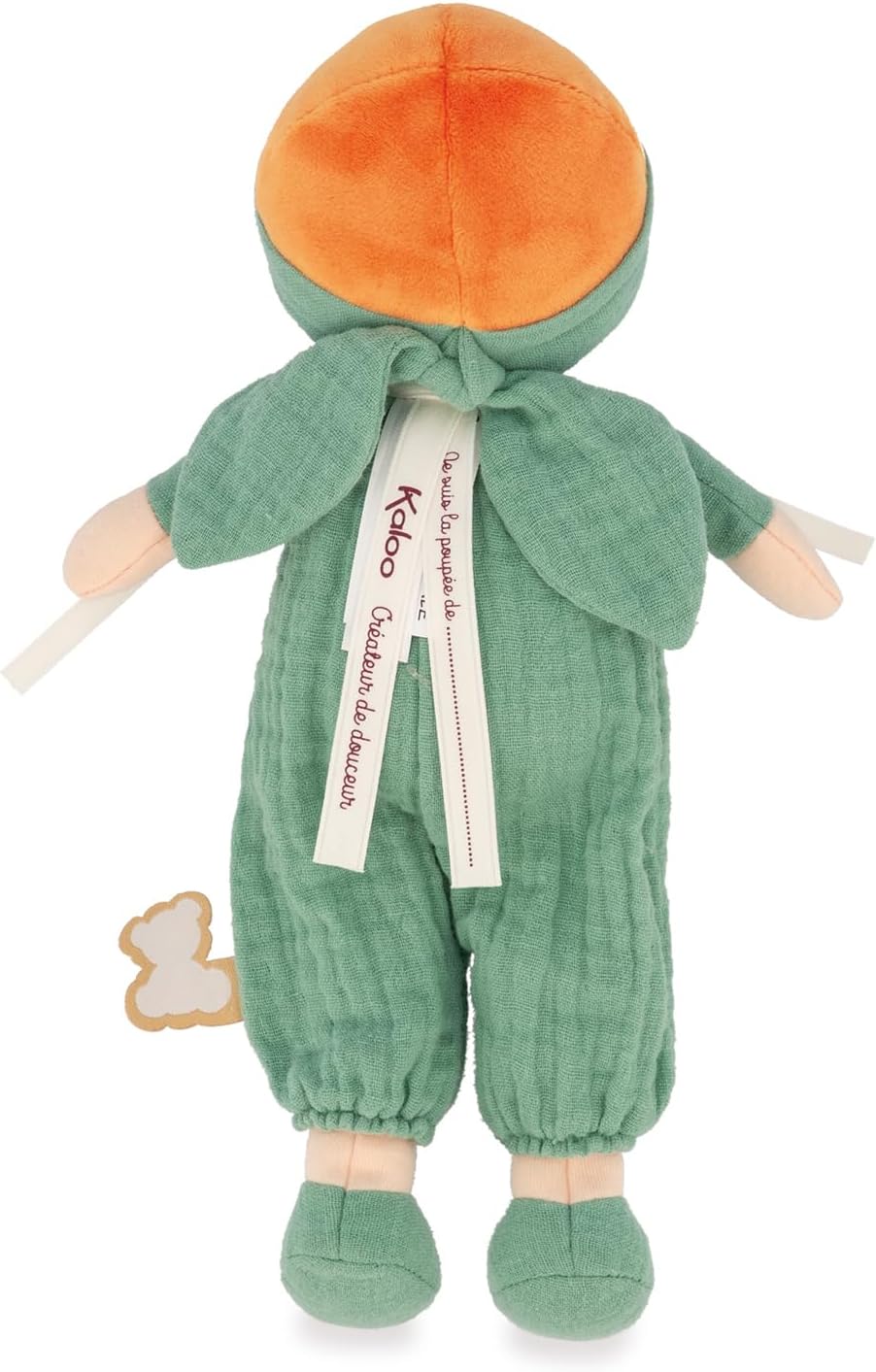 KALOO Tendresse Prima Bambola in Tessuto Olivia Bambola in Chiffon 25 cm Salopette in Mussola Cofanetto Regalo Nastro Personalizzabile Dalla Nascita, K200010, 25cm