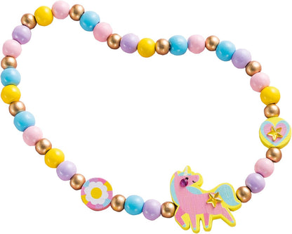 Janod - 4 houten sieraden om Rainbow Land te maken - De eerste sieradenworkshops - doe-het-zelf sieraden maken - creatieve vrijetijdsset voor kinderen - fijne motoriek en concentratie leren - vanaf 4