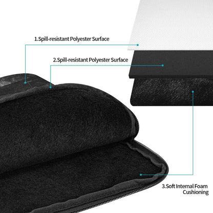 Borsa per computer portatile con bandiera americana, sottile linea rossa, assorbe urti e vibrazioni, adatta per la maggior parte dei modelli di computer