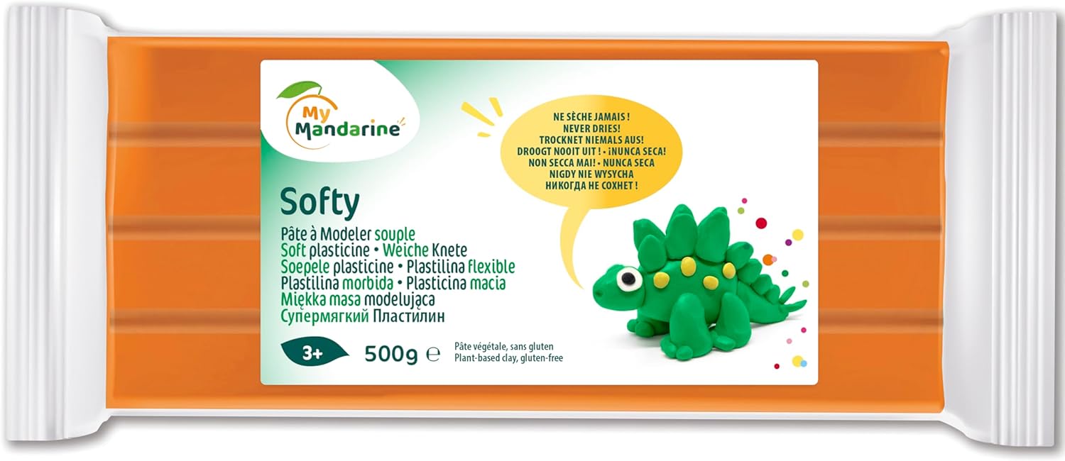 DARWI 1-delige klei SOFTY 500 GRS. sinaasappel, oranje