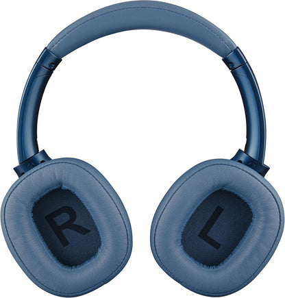Intenso O400HA Over-Ear Headphones - Hybrid Active Noise Cancelling, up to 75 Hours Runtime and Bluetooth 5.3, with Music Mode, Transparency Mode and Fast Charging Time, Blue