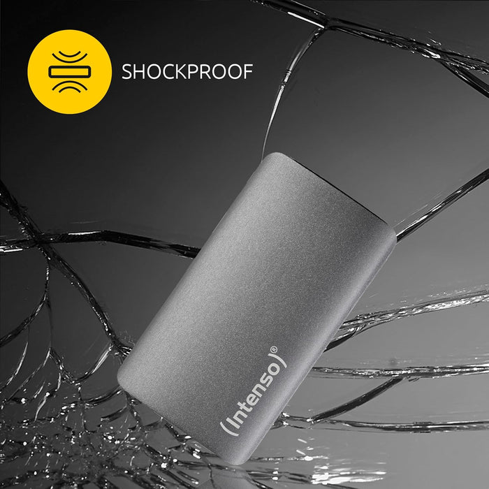 Intenso TX800 External SSD 1TB Portable Solid State Drive, Super Speed USB 3.2 Gen 2x2 (20Gbps), up to 2100MB/s