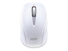 Acer Mouse cromato senza fili G69 RF2.4G (1600 DPI, certificazione WWCB, gestione intelligente della potenza, design sottile, rotella di scorrimento fine), bianco