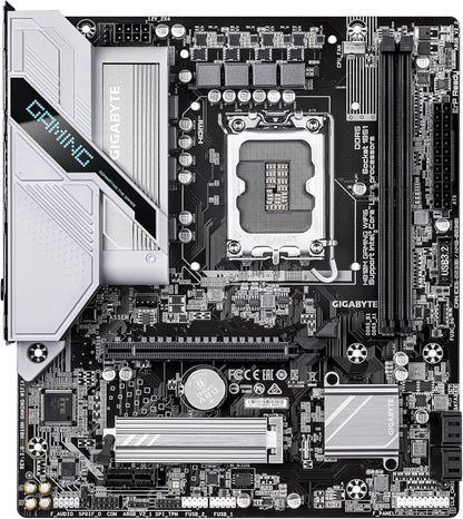 GIGABYTE H810M GAMING WIFI6 Motherboard - Intel Core Ultra (Series 2) CPUs, 4+1+2 Phases VRM, up to 6400MHz DDR5, 1xPCIe 4.0 M.2, 2.5GbE LAN, WIFI 6, USB 3.2 Gen 1