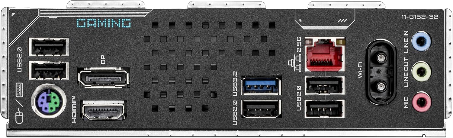 GIGABYTE H810M GAMING WIFI6 Motherboard - Intel Core Ultra (Series 2) CPUs, 4+1+2 Phases VRM, up to 6400MHz DDR5, 1xPCIe 4.0 M.2, 2.5GbE LAN, WIFI 6, USB 3.2 Gen 1