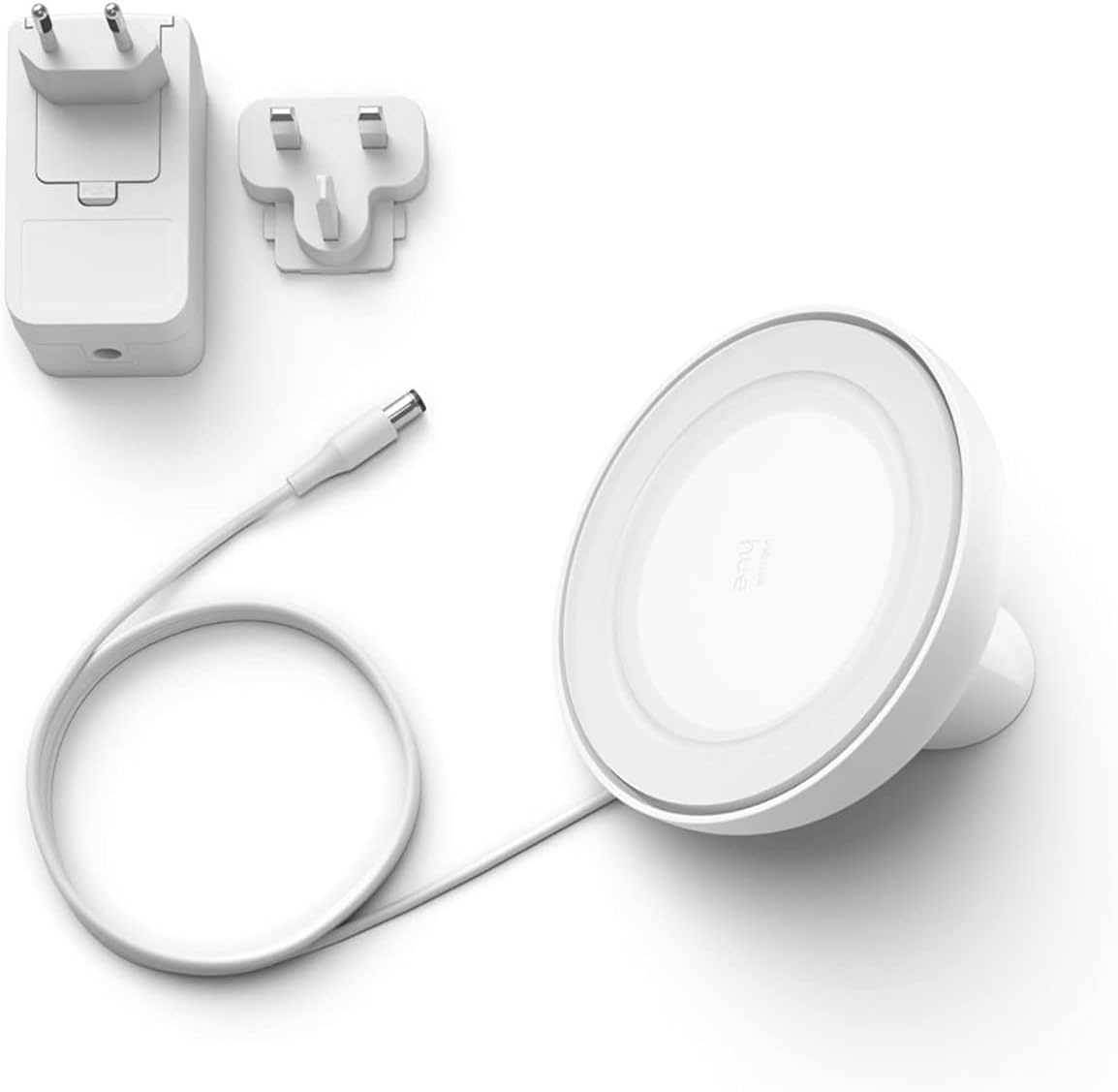 Philips Hue Bloom White and Colour Ambiance  Smart LED Table Lamp, with Bluetooth Works with Alexa and Google Assistant, 7 watts & Bridge. Smart Home Automation