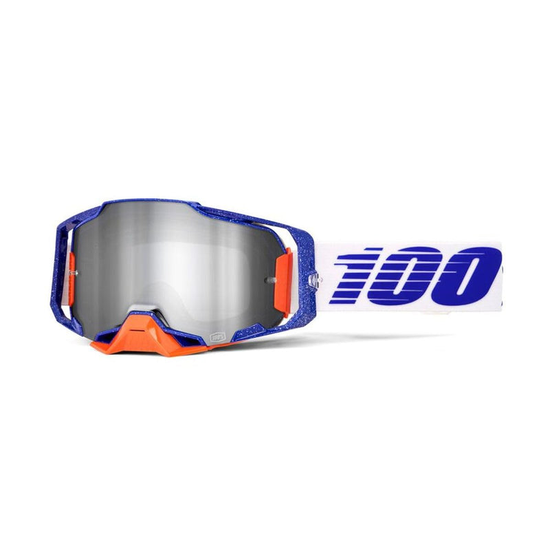 100percent Westcraft - Soft Tact White - Hiper Blue Multicouche Mirror Lens Lunettes de soleil Mixte (lot de 1