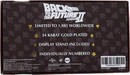 Back to The Future Limited Edition 24k Gold Plated Biff Tannen Museum Entrance Ticket