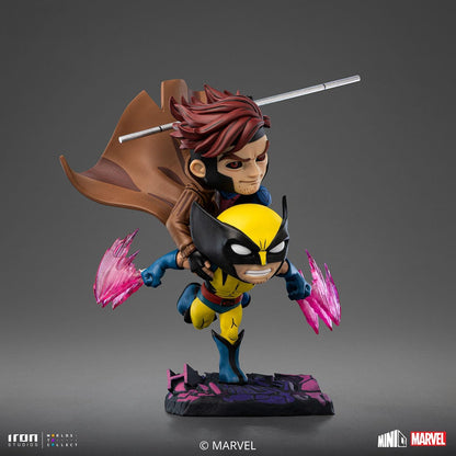 Iron Studios Collectible Statue Minico Gambit and Wolverine - X-Men 97 PVC Multicolor 9.1 inches