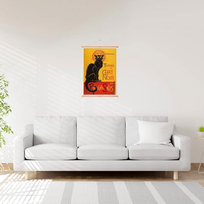 Grupo Erik Le Chat Noire Wallscroll - Hanging scroll/Poster/Kakemono/Wall Decor - 19.7 x 27.6 inches / 50 x 70 cm - Japanese Gifts, Japanese Wall Art
