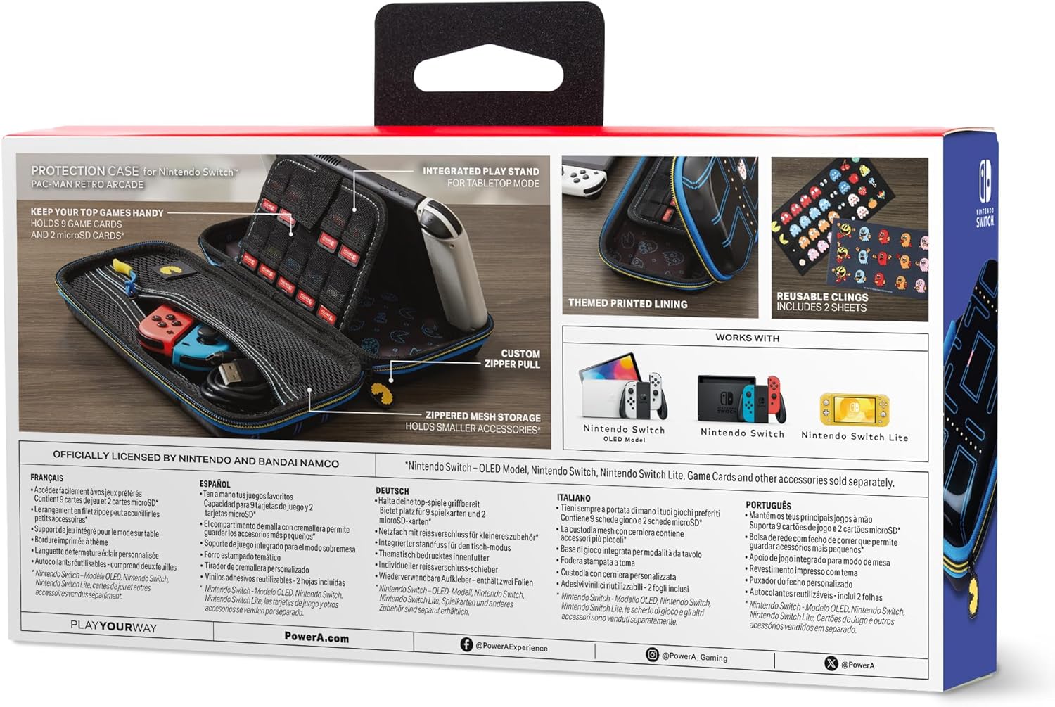 PowerA Protection Case for Nintendo Switch - PAC-MAN Retro Arcade