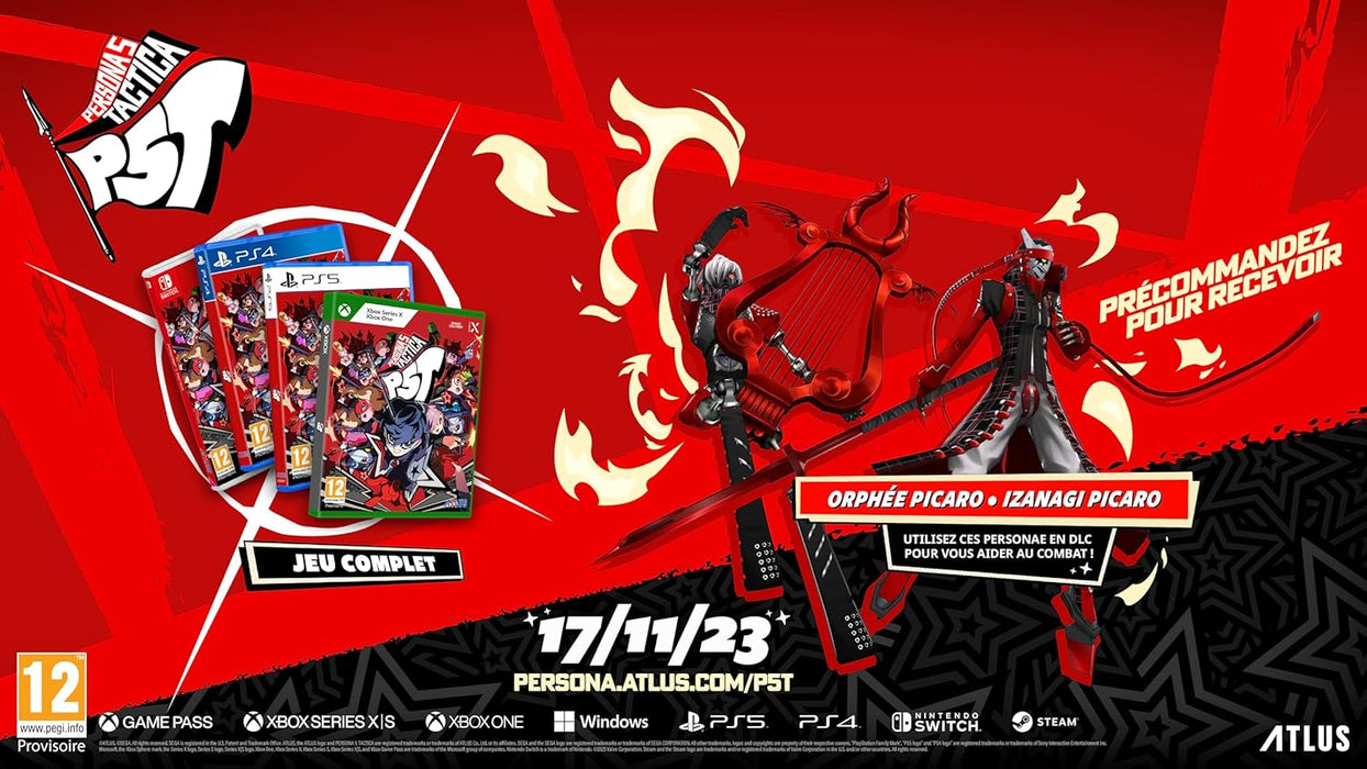 Persona 5 Tactica - Jeu Xbox Series X et Xbox One