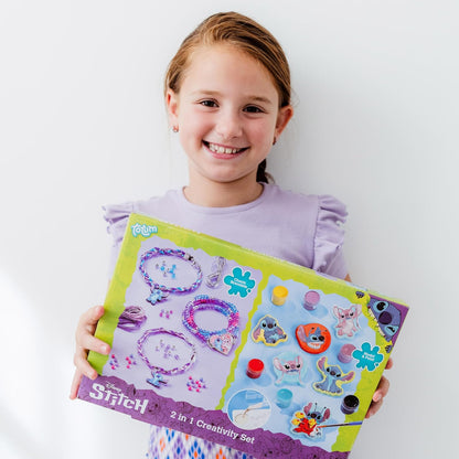 Totum 2in1 Stitch Armbanden Maken en Gips Gieten Knustelset