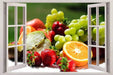 Wall Sticker Basket 3D Window View Decal Wall Sticker Home Decoration Art Mural