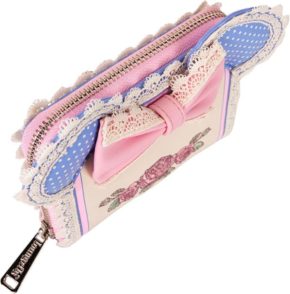 Loungefly Disney Minnie Floral And Lace Ears Zip Around Wallet (Wdwa3269)