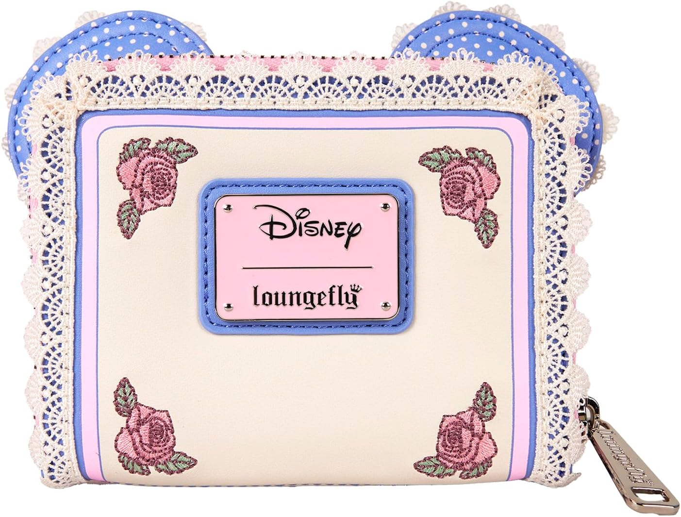 Loungefly Disney Minnie Floral And Lace Ears Zip Around Wallet (Wdwa3269)
