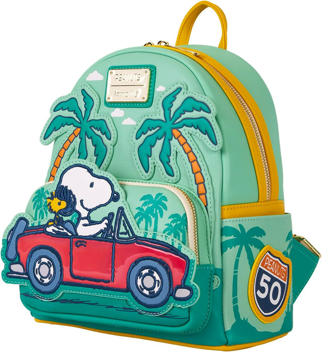 Loungefly Peanuts Snoopy Road Trip Mini Backpack
