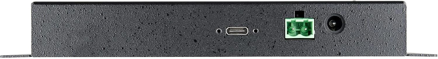 StarTech.com 4-Port USB C Hub 10Gbps - Metal Industrial USB Type-C Hub w/ 3xUSB-A & 1xUSB-C - ESD & Surge Protection - USB-C or USB-A Host - Self-Powered Mountable USB 3.2/3.1 Gen 2 Hub (HB31C3A1CME