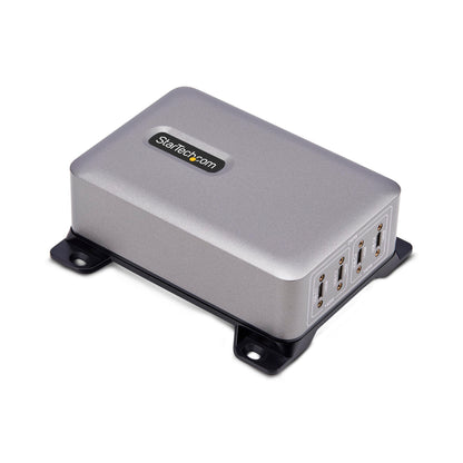 StarTech.com 424DUK-USB-C-CHARGER Caricabatterie per dispositivi mobili Universale Grigio AC Ricarica rapida Interno (4-PORT USB-C CHARGER - 240W TOTAL SINGLE PORT 140W EPR