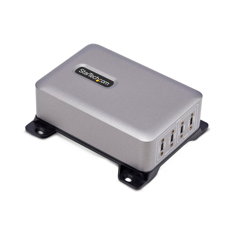 StarTech.com 424DUK-USB-C-CHARGER Caricabatterie per dispositivi mobili Universale Grigio AC Ricarica rapida Interno (4-PORT USB-C CHARGER - 240W TOTAL SINGLE PORT 140W EPR