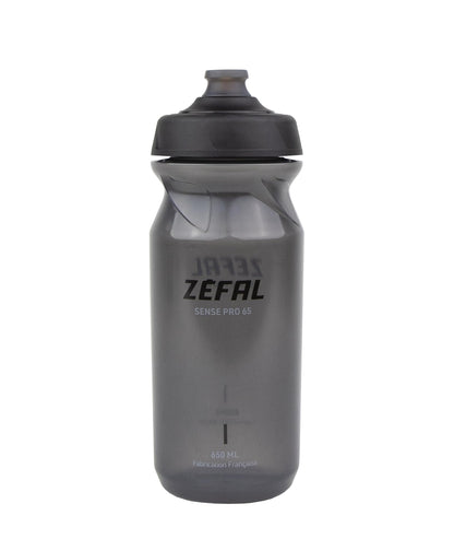 ZEFAL Sense Pro 65 Premium Bicycle Water Bottle, Smoked Black (Black/Grey
