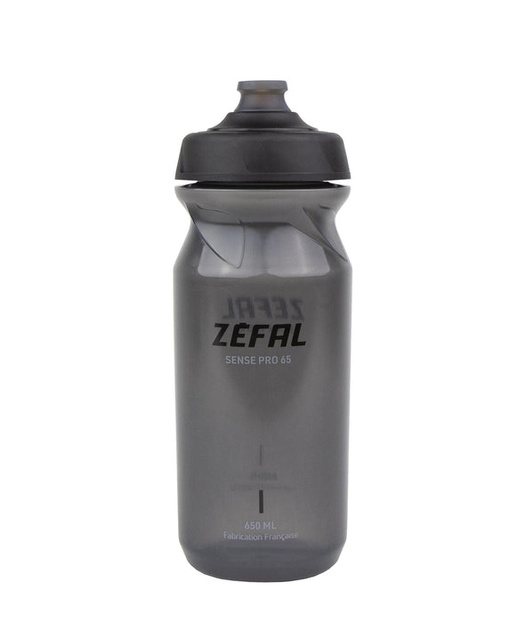 ZEFAL Sense Pro 65 Premium Bicycle Water Bottle, Smoked Black (Black/Grey