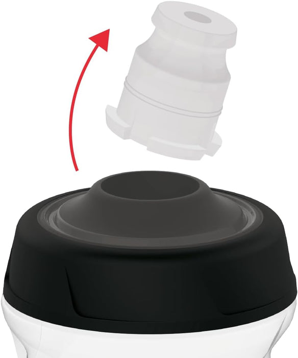 ZEFAL Sense Pro 65 Premium Bicycle Water Bottle, Smoked Black (Black/Grey