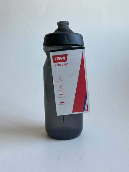 ZEFAL Sense Pro 65 Premium Bicycle Water Bottle, Smoked Black (Black/Grey