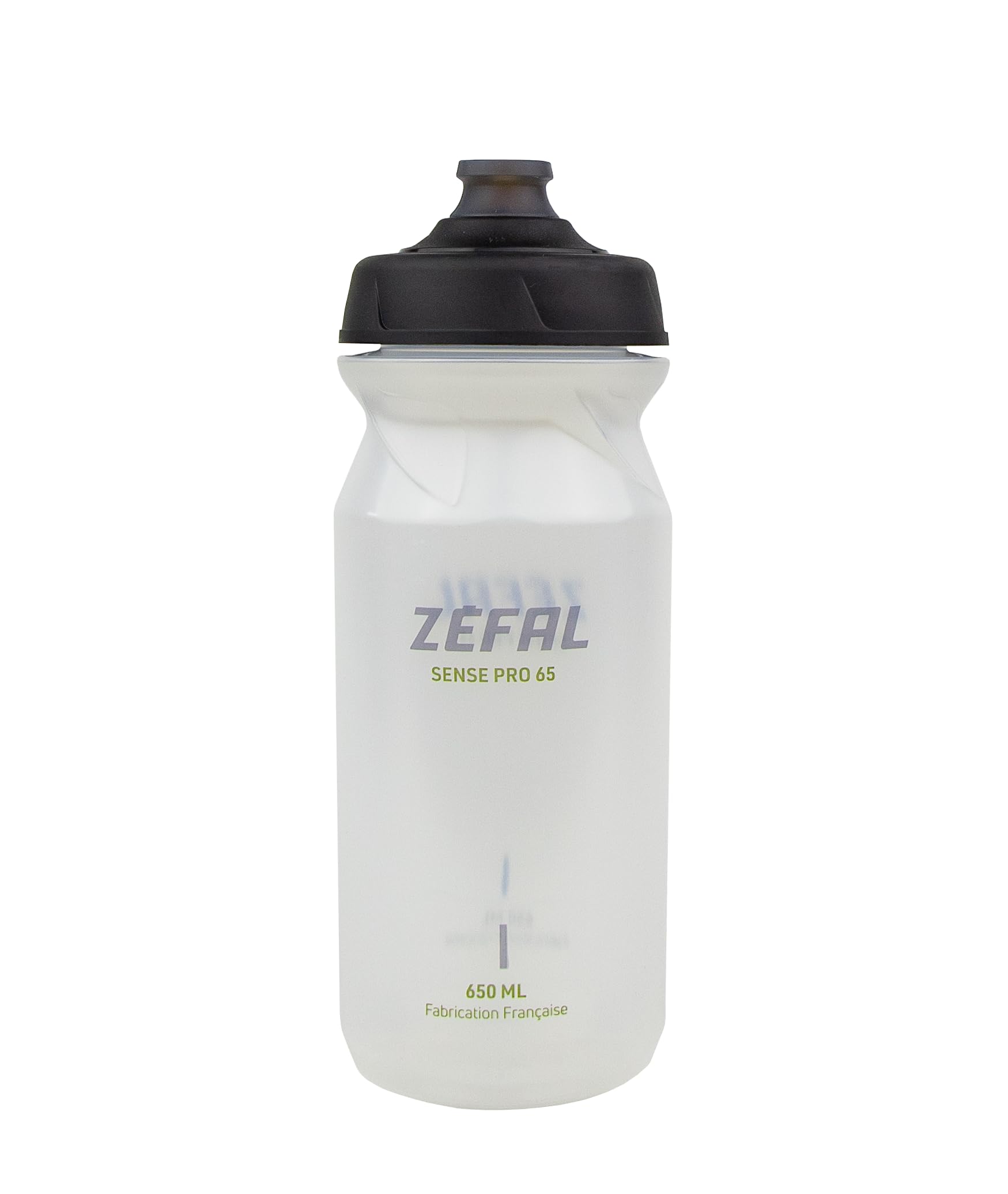 ZEFAL Sense Pro 65 Premium Bicycle Water Bottle, Translucent (Grey/Green