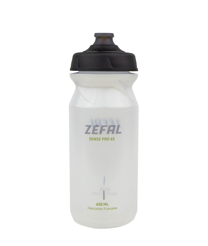 ZEFAL Sense Pro 65 Premium Bicycle Water Bottle, Translucent (Grey/Green