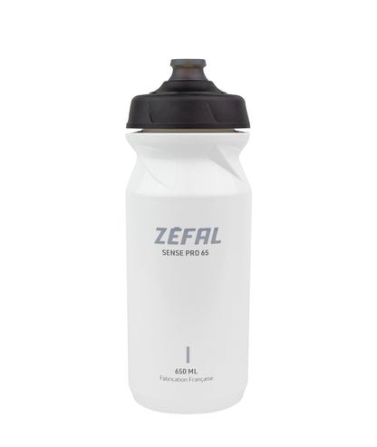 ZEFAL Sense Pro 65 Premium Bicycle Water Bottle, White (Double Grey