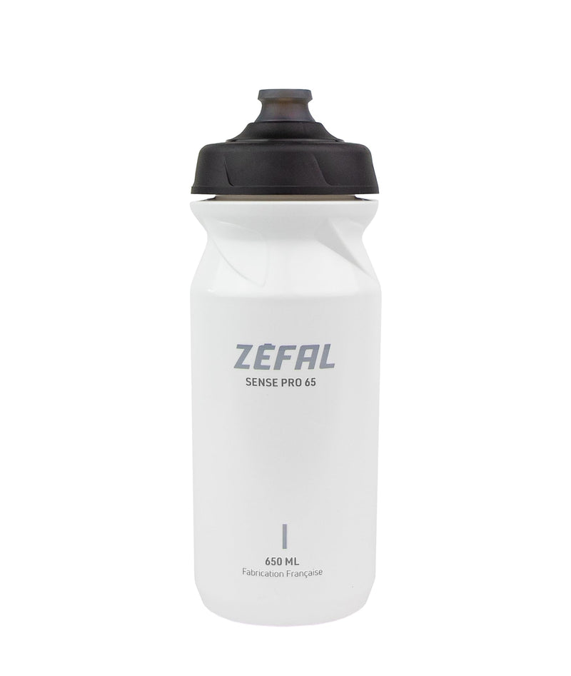ZEFAL Sense Pro 65 Premium Bicycle Water Bottle, White (Double Grey