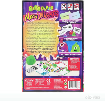 Blob Party: Neon Nights | Board Game | Co-op Party Game