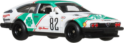 Hot Wheels JBL16 Boulevard Alfa Romeo GTV6 3.0 Vehicle Toy, Mini Car, 3 Years Old and Up, Green