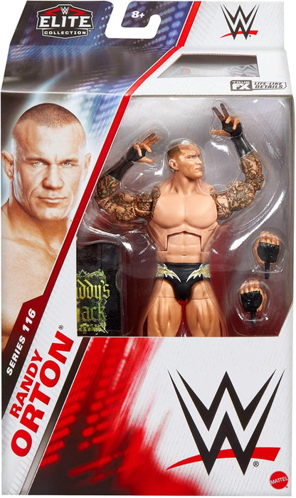Mattel WWE Elite Action Figure & Accessories, Series #116 6-inch Collectible Randy Orton with 25 Articulation Points & Swappable Hands, JCJ06