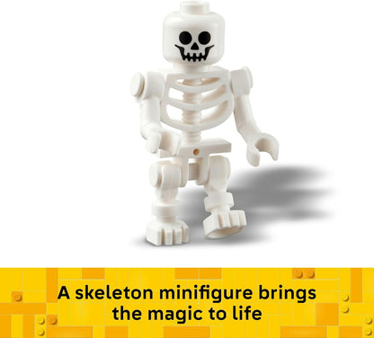 LEGO Halloween Barn - Play & Display Toy with a Skeleton Minifigure and Spooky Accessories incl. a Bat & Lamps - Creative Gift for 8+ Year Old Boys and Girls - 40721
