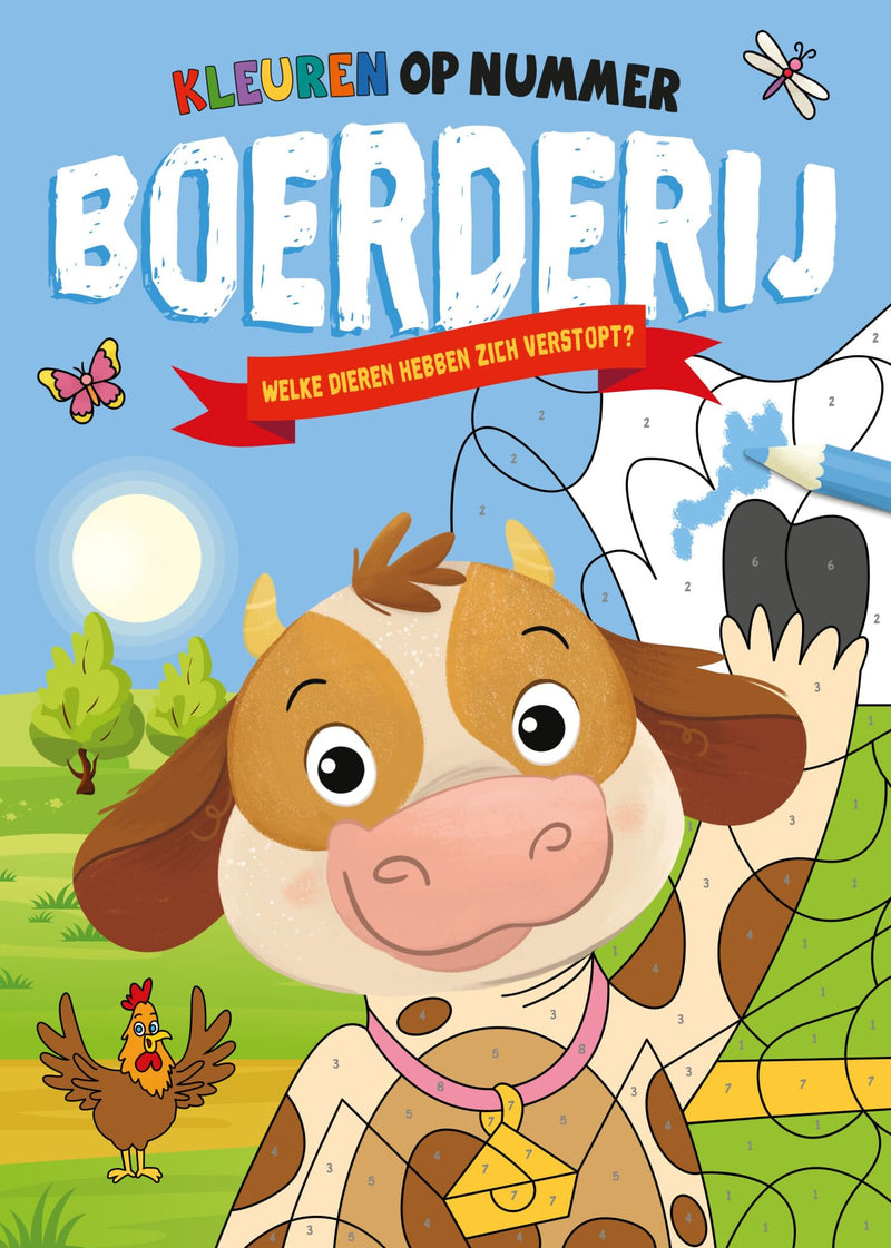 Rebo Publishers - Boerderij - Kleuren op Nummer