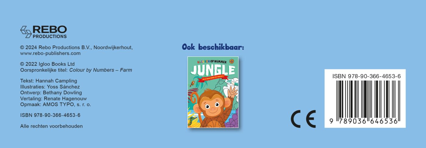 Rebo Publishers - Boerderij - Kleuren op Nummer