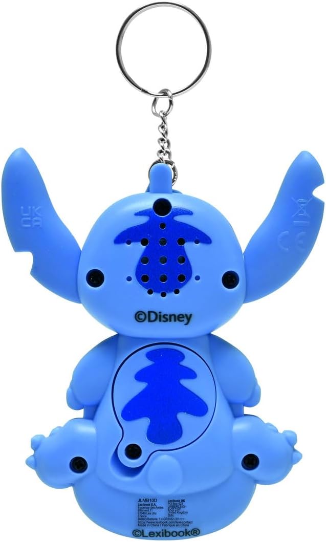 Lexibook, Disney Stitch, My Best-e, Console de Jeux Portable, Compagnon interactif et éducatif pour Enfants, 8 catégories de Jeux, Écran colorisé, Bleu, JLMB10D