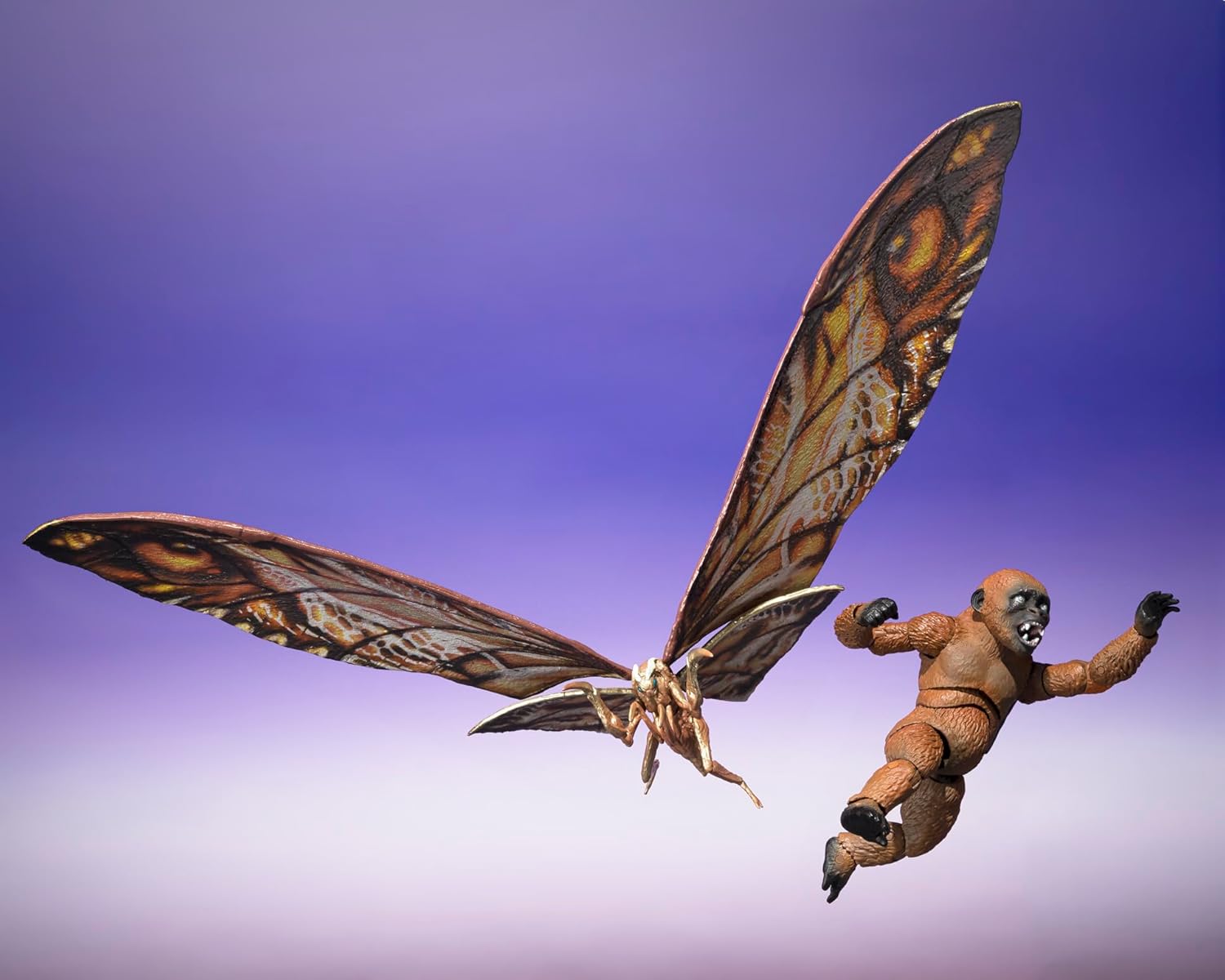 TAMASHII NATIONS - Godzilla x Kong: Das neue Imperium - Suko & Mothra aus Godzilla x Kong: Das neue Imperium (2024), Bandai Spirits S.H.MonsterArts Actionfigur