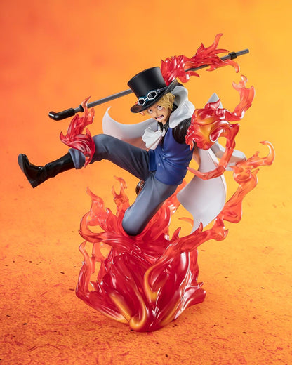 One Piece Figuarts Zero Extra Battle Pvc Statue Sabo Fire Fist Rook Check 19 Cm