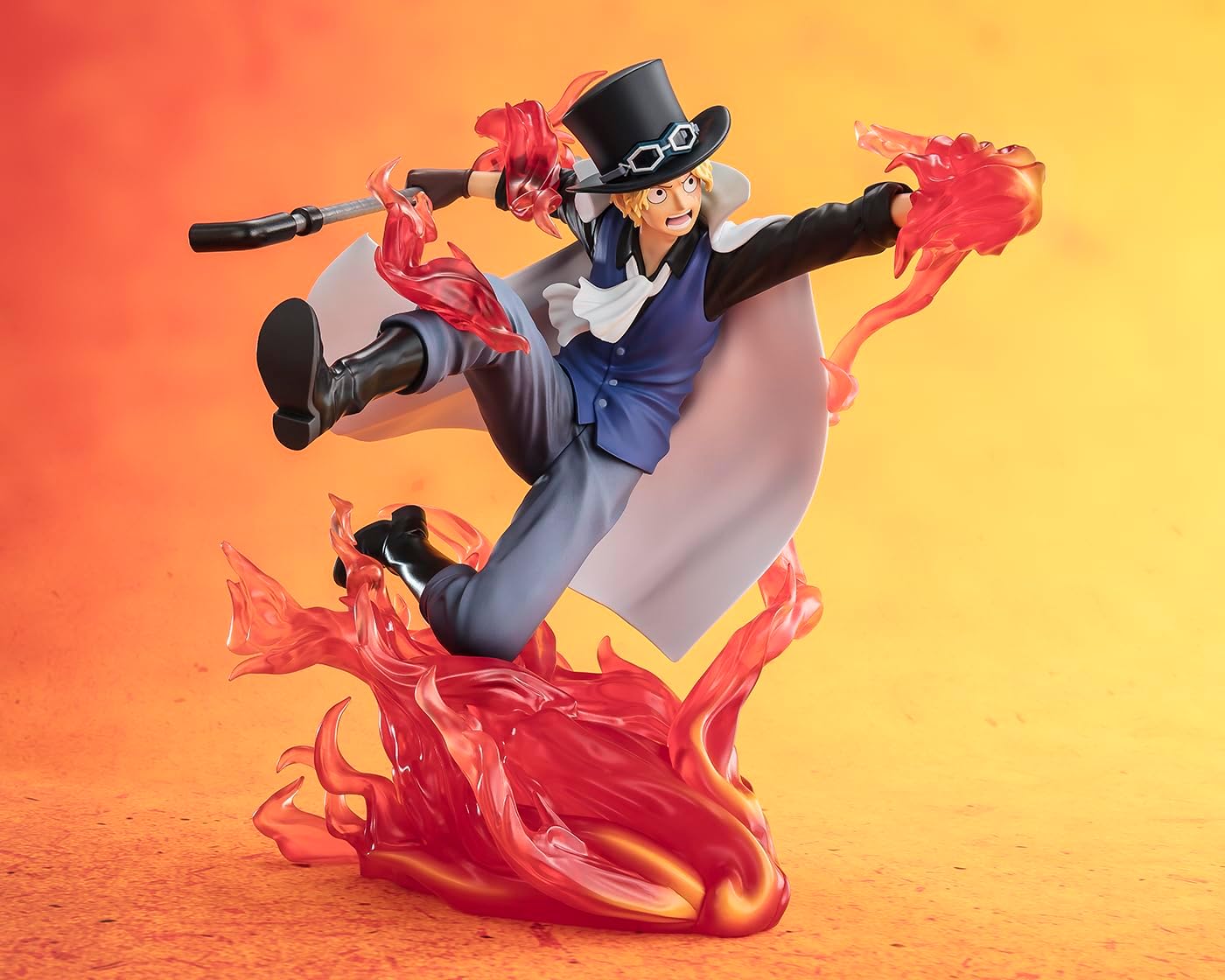One Piece Figuarts Zero Extra Battle Pvc Statue Sabo Fire Fist Rook Check 19 Cm
