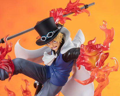 One Piece Figuarts Zero Extra Battle Pvc Statue Sabo Fire Fist Rook Check 19 Cm