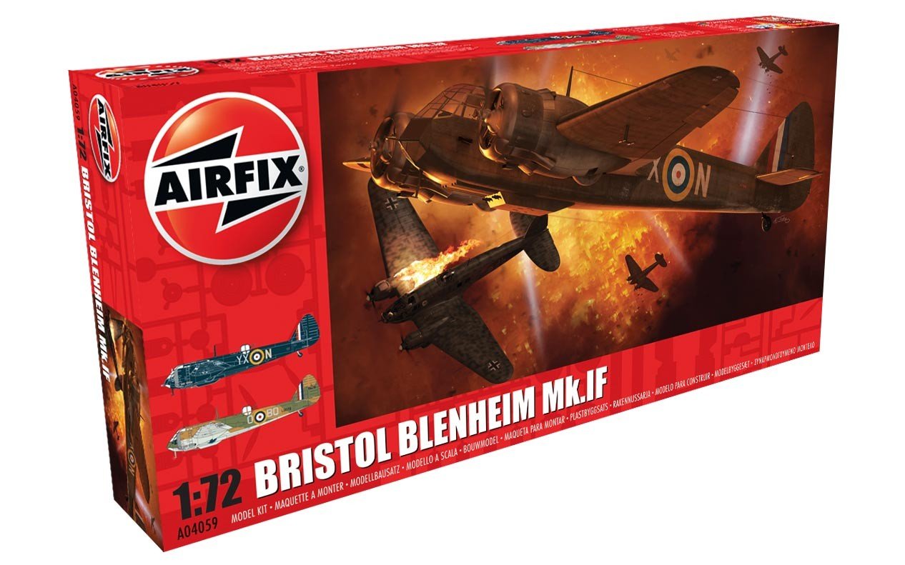 Airfix - 1/72 Bristol Blenheim Mk.IF - Plastik-Modellbau - Maßstab: 1:72