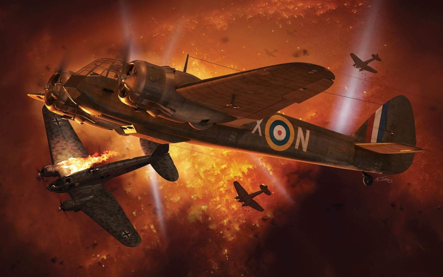Airfix - 1/72 Bristol Blenheim Mk.IF - Plastik-Modellbau - Maßstab: 1:72