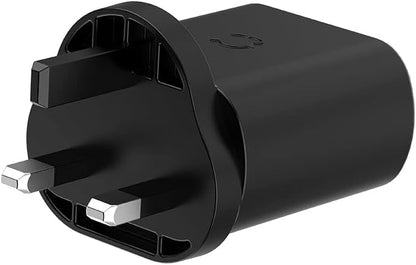 Cygnett PowerPlus 32W USB-C Wall Charger with Dual Ports and Power Delivery UK - Black
